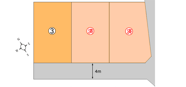 岩本分譲地 区画図