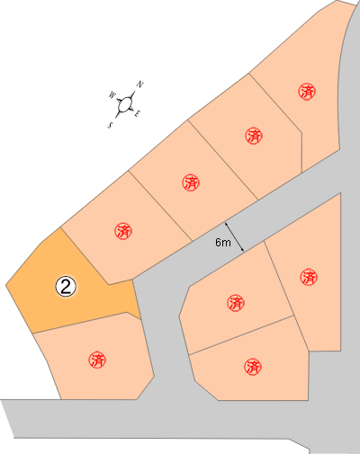 松岡分譲地 区画図