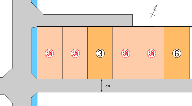 宮下分譲地 区画図